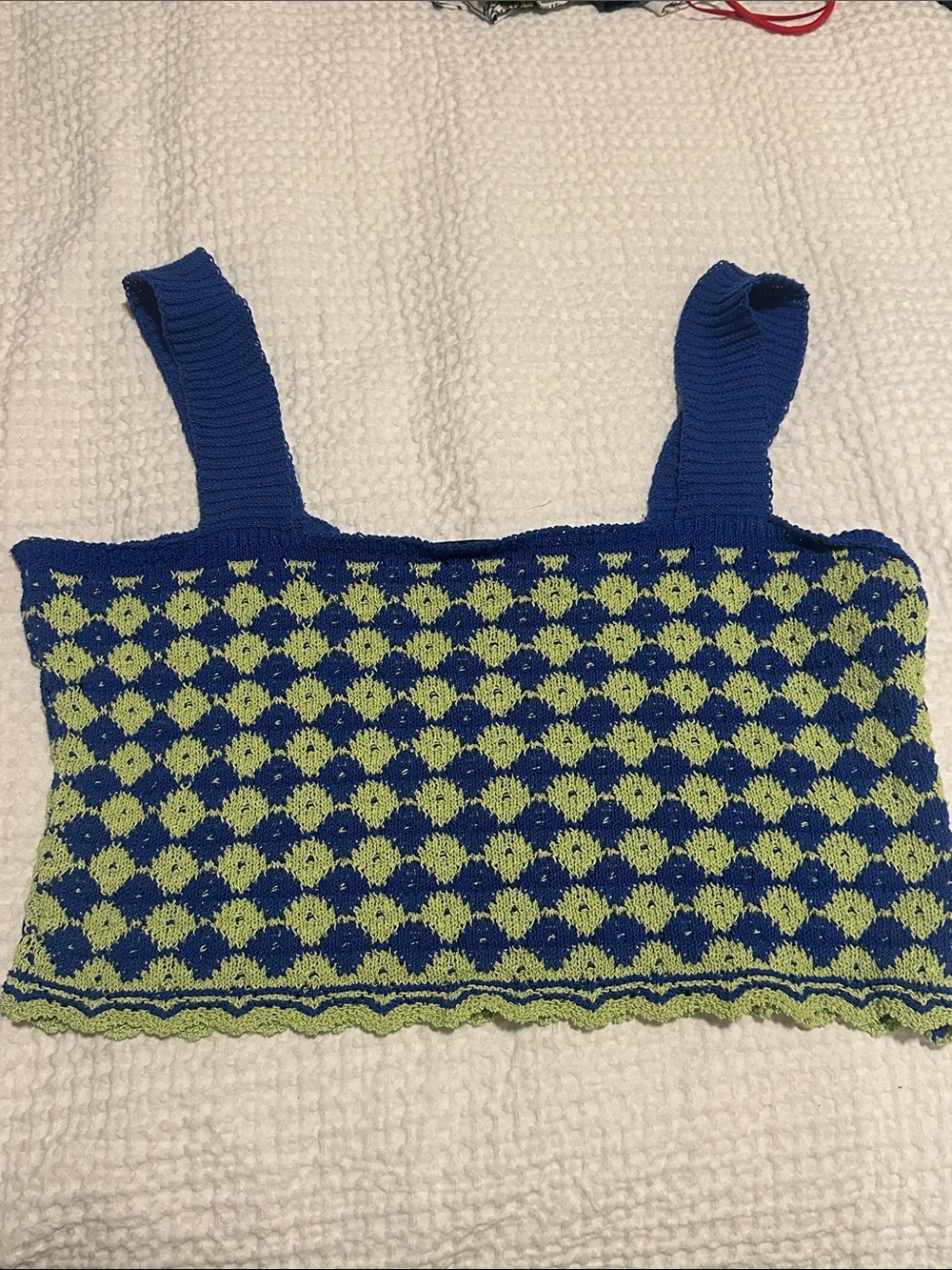 Zara cropped knit top